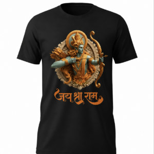 jai shri ram divine warrior premium printed t shirt