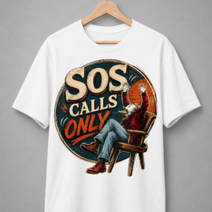 Home sos calls only – abol tabol inspired introvert mood graphic t shirt