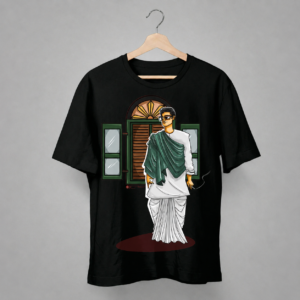 byomkesh bakshi satyaneshi bengali graphic printed t shirt
