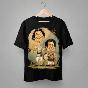 goopy gyne bagha byne – the legendary duo bengali graphic t shirt