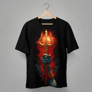 sacred trident printed t shirt | premium mythology graphic tee